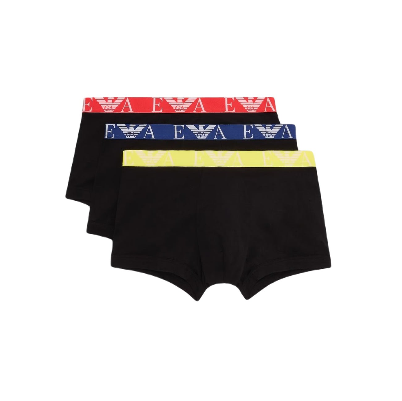 Emporio Armani 3 Pack Boxer Briefs - Black - Escape Menswear