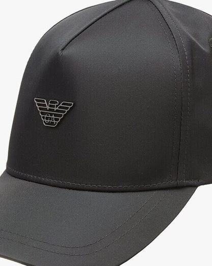 Emporio Armani 627988 Eagle Logo Nylon Hat - 020 Black - Escape Menswear