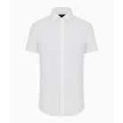 Emporio Armani 8N1C91 Short Sleeve Shirt - 100 White - Escape Menswear