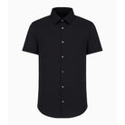 Emporio Armani 8N1C91 Short Sleeve Shirt - 934 Navy - Escape Menswear