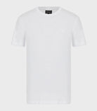 Emporio Armani 8N1D68 1JPZZ Logo T-Shirt - 100 White - Escape Menswear