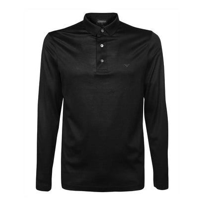 Emporio Armani 8N1F97 Polo Shirt - 999 Black - Escape Menswear