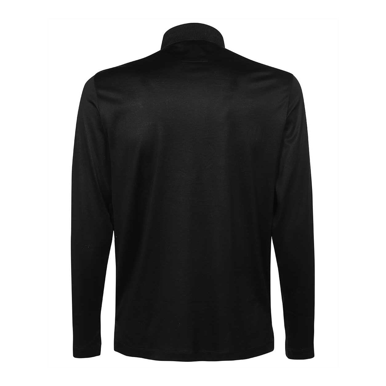 Emporio Armani 8N1F97 Polo Shirt - 999 Black - Escape Menswear