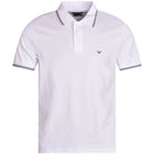 Emporio Armani 8N1FB3 Tip Polo Shirt - 100 White - Escape Menswear