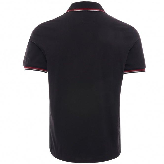 Emporio Armani 8N1FB3 Tip Polo Shirt - 999 Black - Escape Menswear