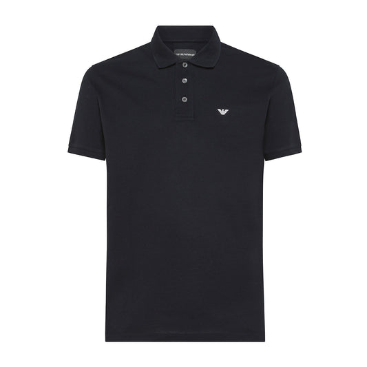 Emporio Armani 8N1FQ2 Polo T-Shirt - 920 Navy - Escape Menswear