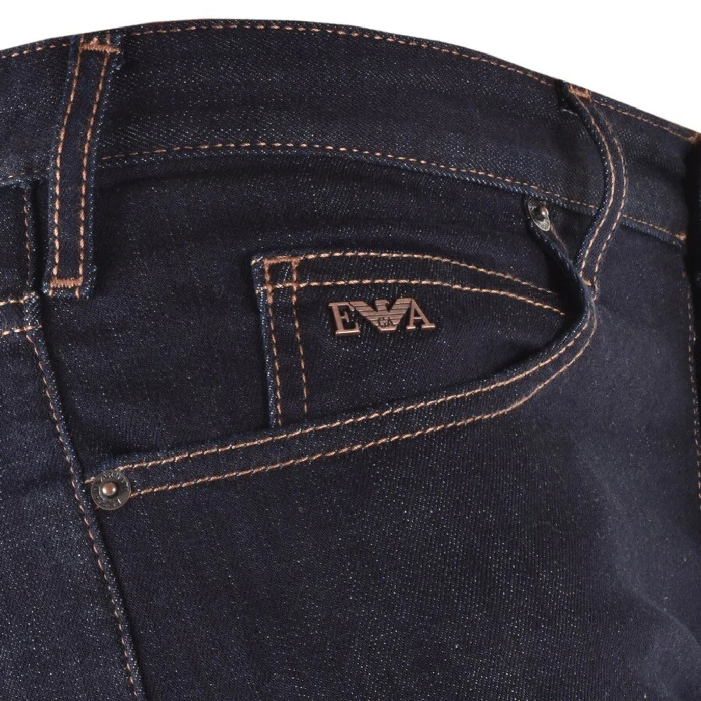 Emporio Armani 8N1J06 1G0LZ Slim Fit Jeans - 0941 Dk Blue - Escape Menswear