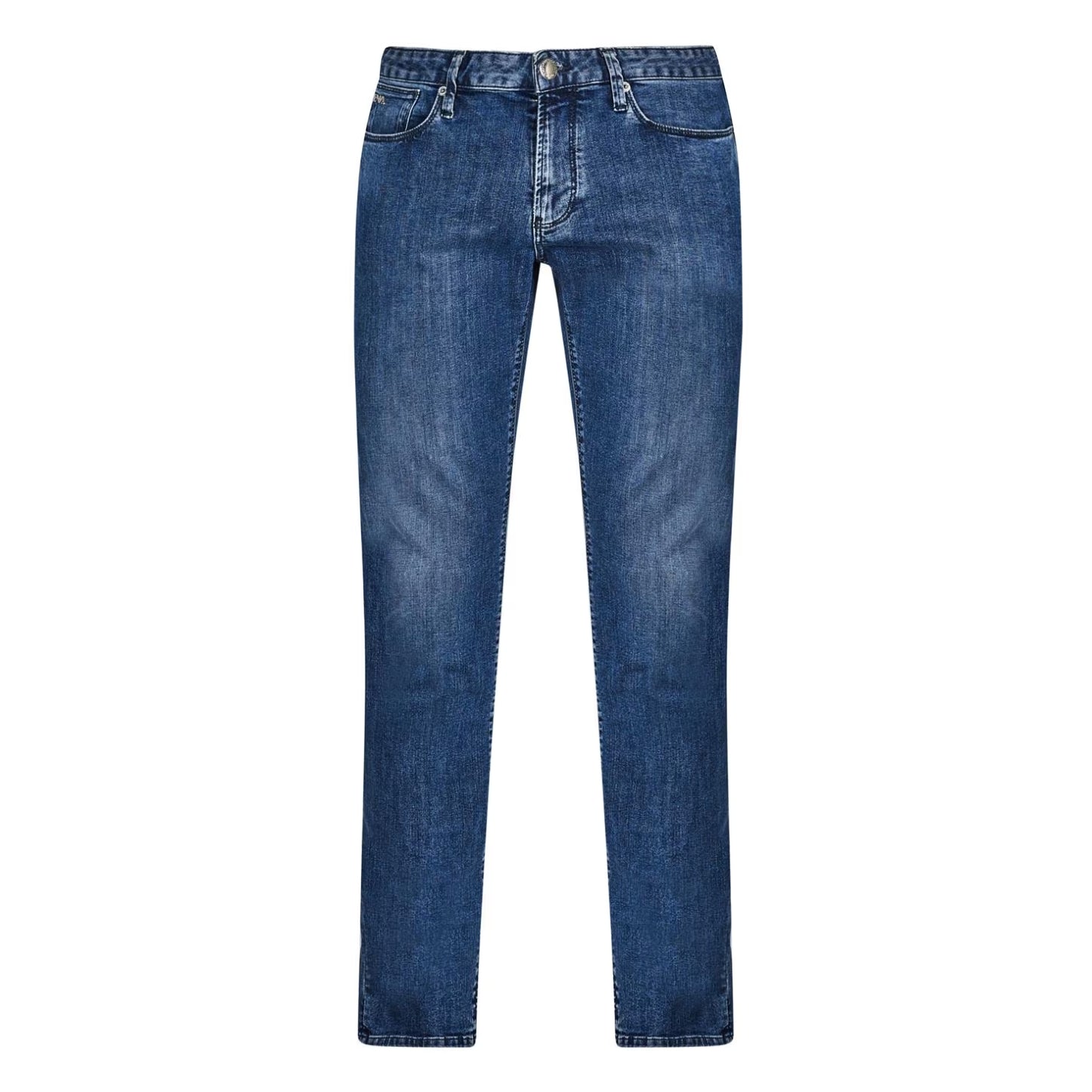 Emporio Armani 8N1J06 1G19Z Slim Fit Jeans - 0942 Mid Blue - Escape Menswear
