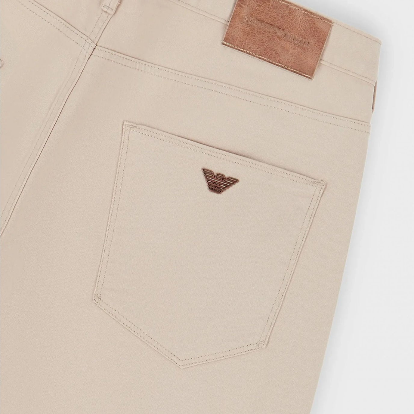 Emporio Armani 8N1J06 1NJ9Z Slim Fit Jeans - 142 Beige - Escape Menswear