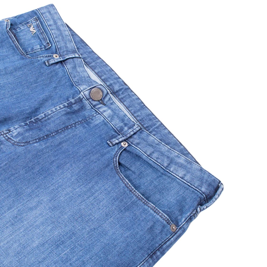 Emporio Armani 8N1J75 1D85Z Slim Fit Jeans - 0943 Blue Ch - Escape Menswear
