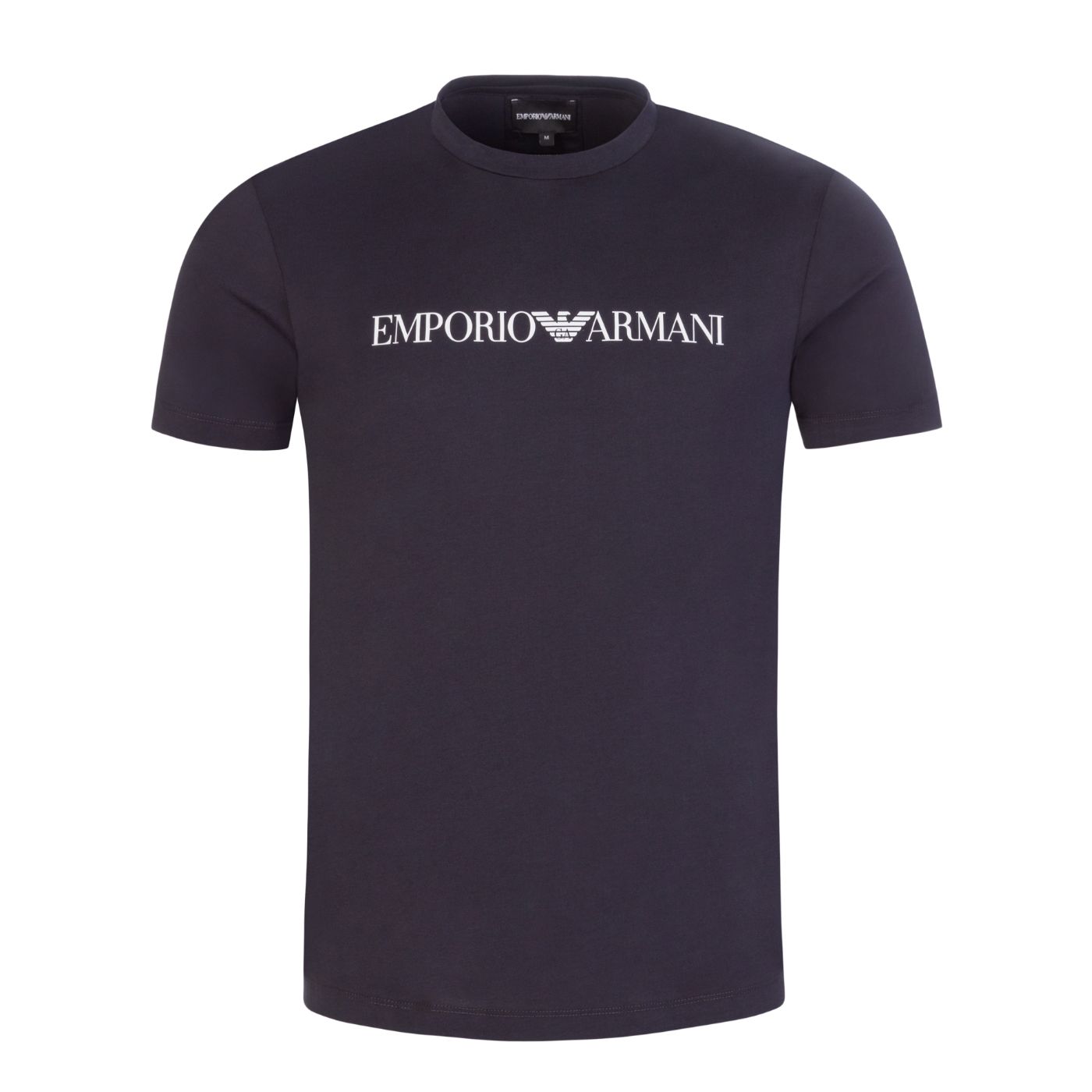 Emporio Armani 8N1TN5 Essential Logo T-Shirt - 0974 Navy - Escape Menswear