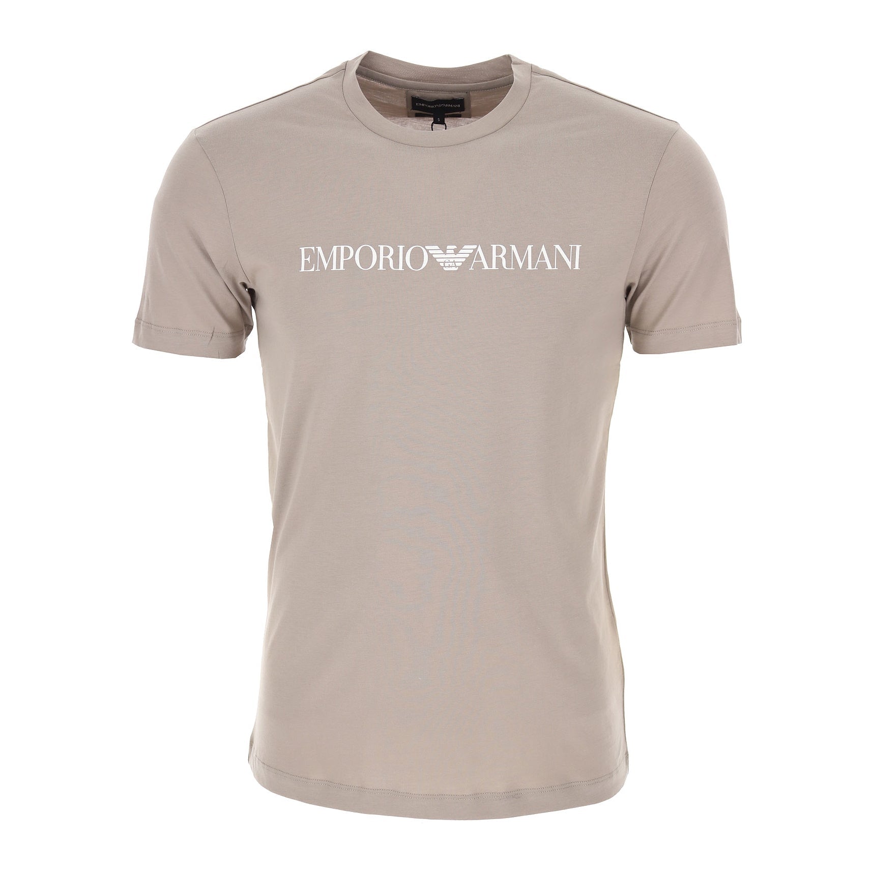 Emporio Armani 8N1TN5 Essential Logo T-Shirt - 149 Brown - Escape Menswear