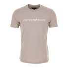 Emporio Armani 8N1TN5 Essential Logo T-Shirt - 149 Brown - Escape Menswear