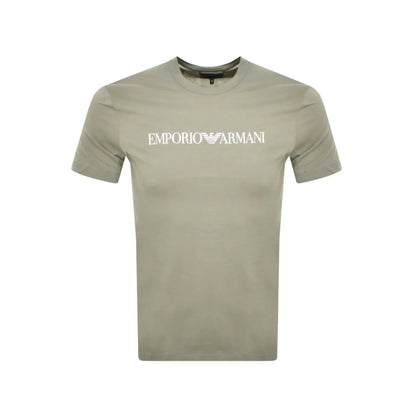 Emporio Armani 8N1TN5 Essential Logo T-Shirt - 598 Salvia - Escape Menswear
