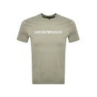 Emporio Armani 8N1TN5 Essential Logo T-Shirt - 598 Salvia - Escape Menswear