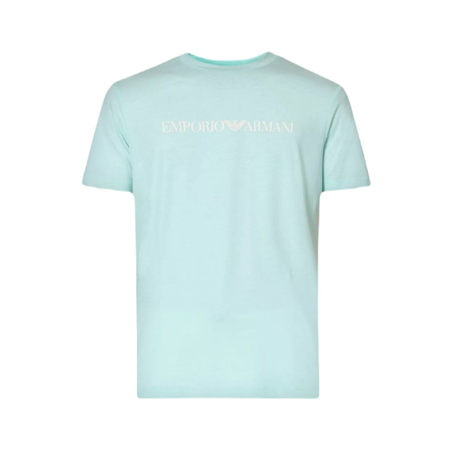 Emporio Armani 8N1TN5 Essential Logo T-Shirt - 767 Aqua - Escape Menswear