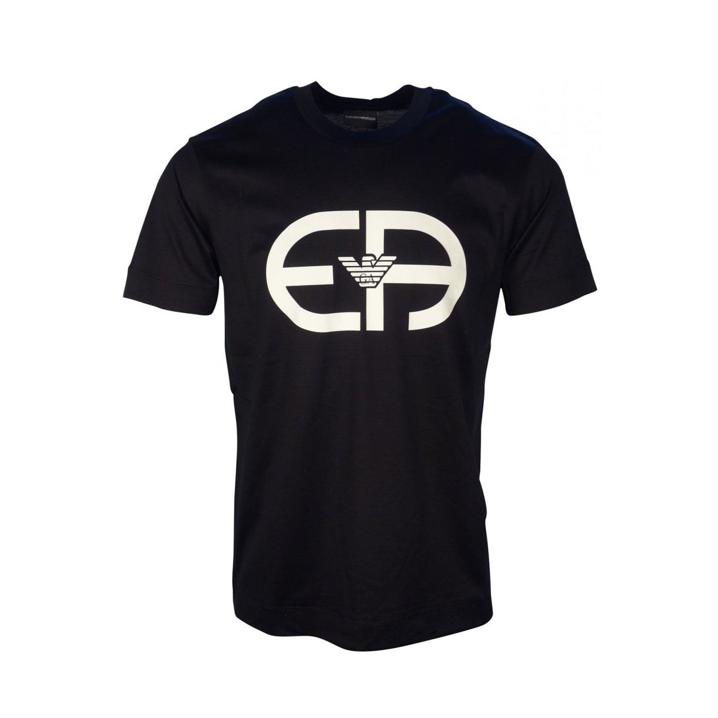 Emporio Armani EA Logo T-Shirt - 0999 Black - Escape Menswear