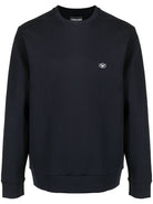 Emporio Armani Logo Patch Sweatshirt - 8N1MD1 1JHSZ - 920 Navy - Escape Menswear