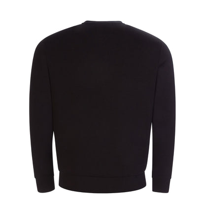 Emporio Armani Logo Patch Sweatshirt - 8N1MD1 1JHSZ - 999 Black - Escape Menswear