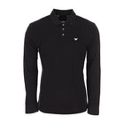Emporio Armani Long Sleeve Polo - 999 Black - Escape Menswear