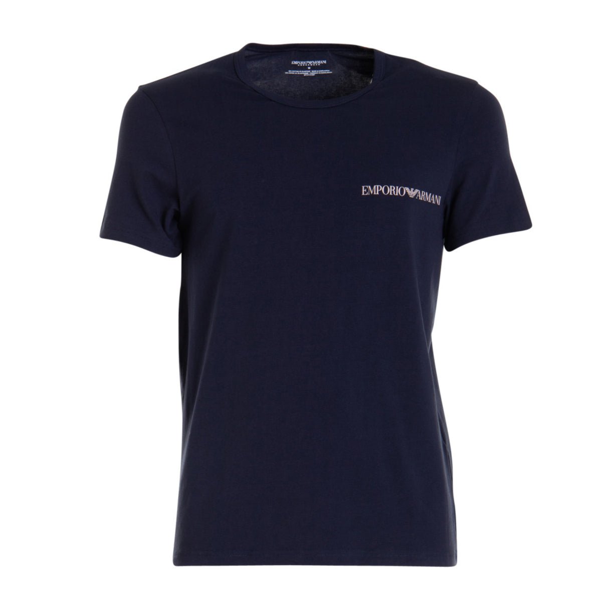 Emporio Armani Script T-Shirt - Navy - Escape Menswear