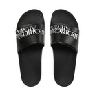 Emporio Armani XVPS02 Logo Sliders - 022 Black - Escape Menswear