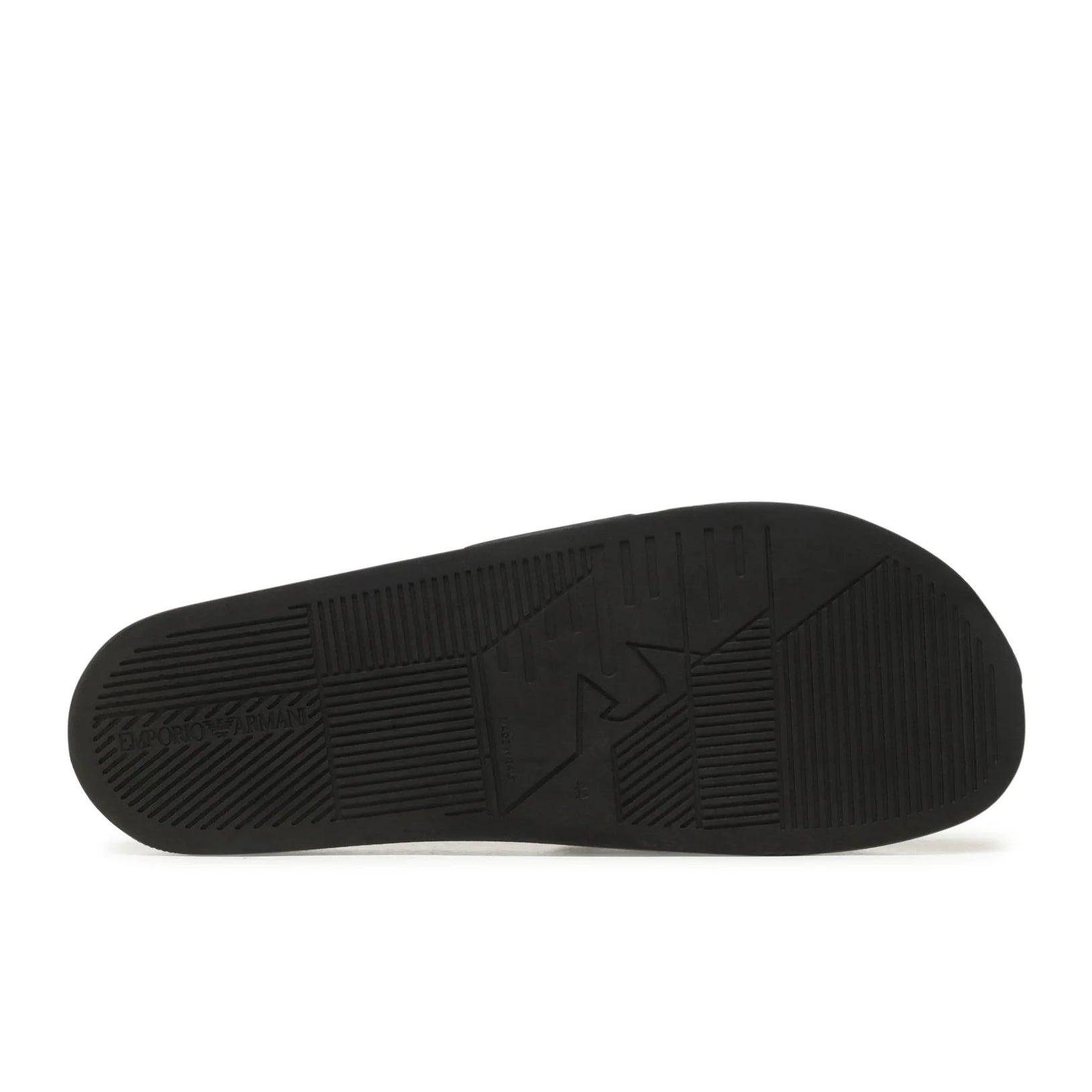 Emporio Armani XVPS02 Logo Sliders - 022 Black - Escape Menswear