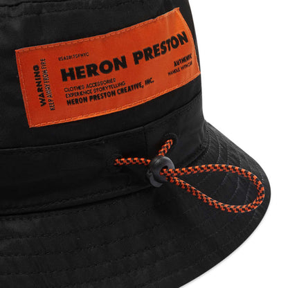 Heron Preston CTNMB Bucket Hat - Black - Escape Menswear