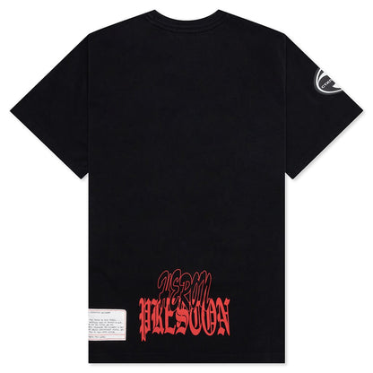 Heron Preston Flaming Skull-Print T-Shirt - Black - Escape Menswear