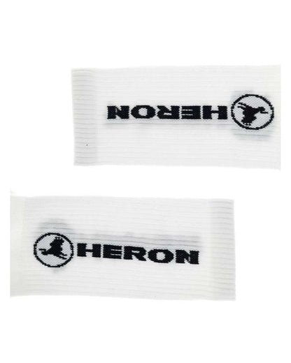 Heron Preston Long Logo Cotton Socks - White/Black - Escape Menswear