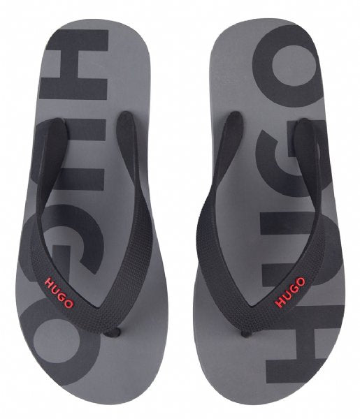 HUGO 50488935 Arvel Thng Flip Flops - 002 Grey - Escape Menswear