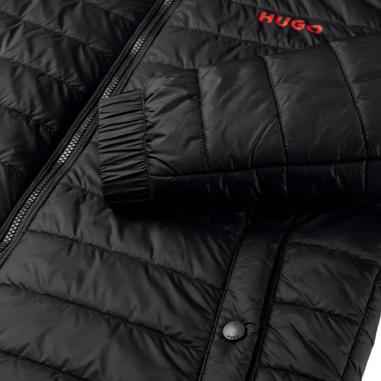 Hugo Bene Puffer Jacket - 001 Black - Escape Menswear