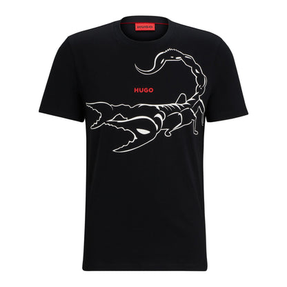 Hugo Darpione T-Shirt - 001 Black - Escape Menswear