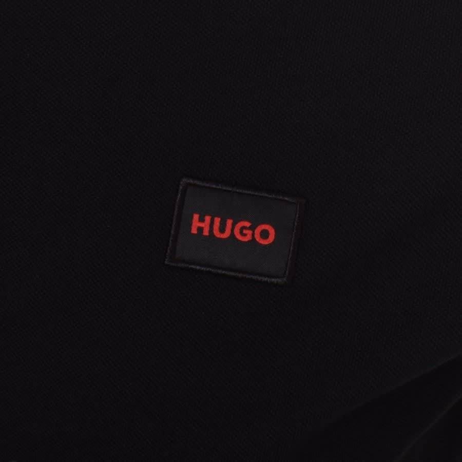 HUGO Dereso 232 Polo T Shirt - 007 Black - Escape Menswear