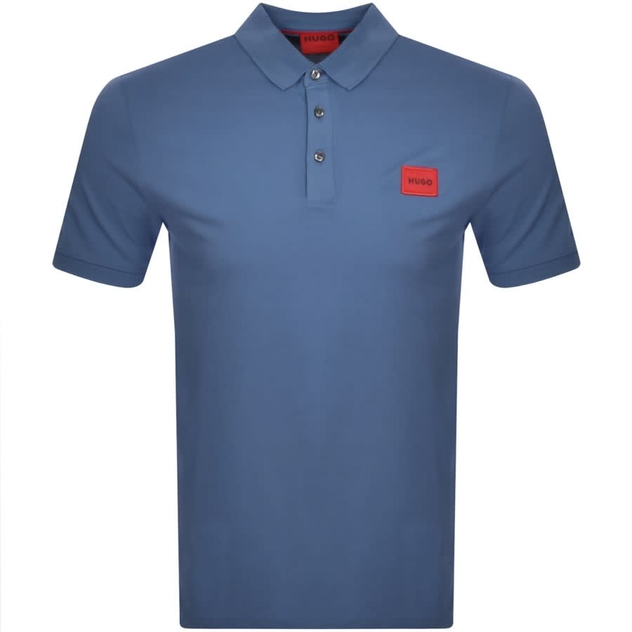 HUGO Dereso 232 Polo T Shirt - 479 Blue - Escape Menswear