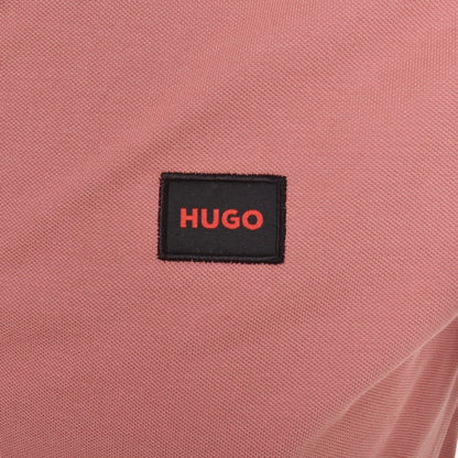 HUGO Dereso 232 Polo T Shirt - 665 Pink - Escape Menswear