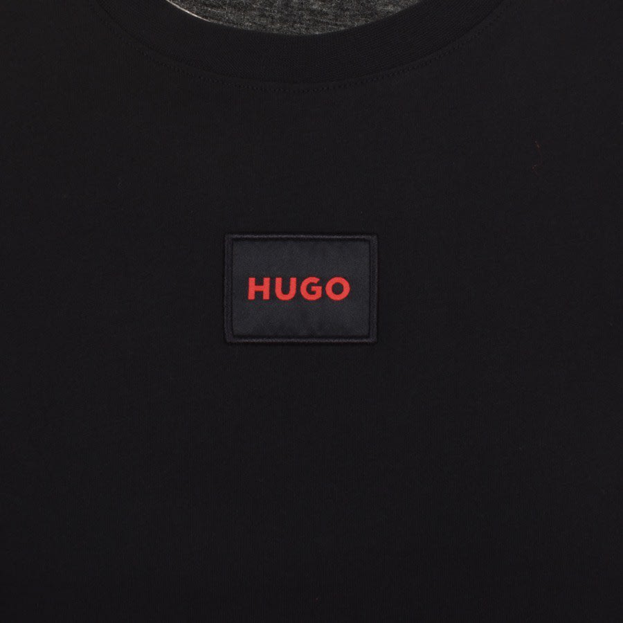HUGO Diragolino 212 T-Shirt - 007 Black - Escape Menswear