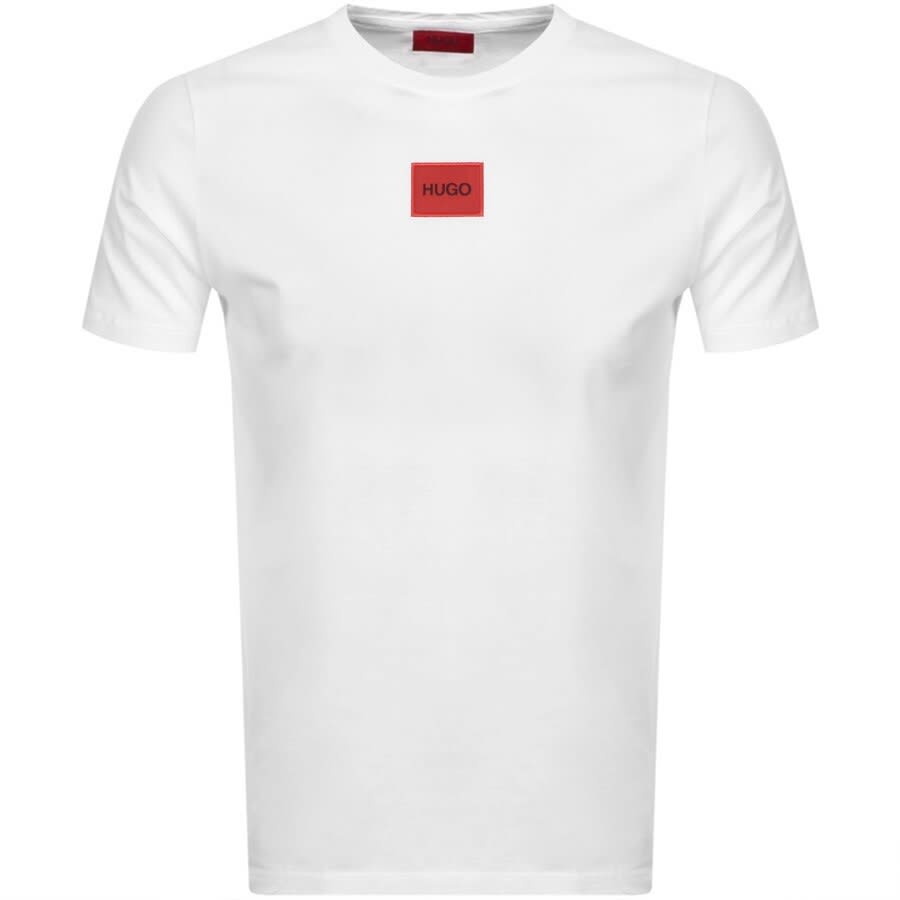 HUGO Diragolino 212 T-Shirt - 100 White - Escape Menswear