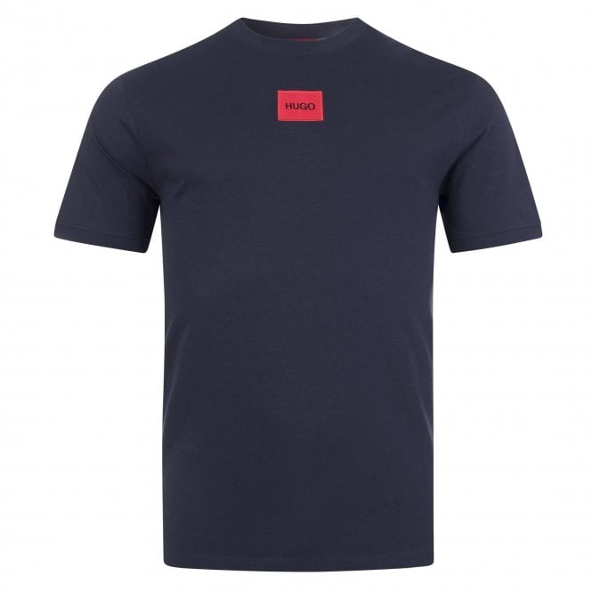 HUGO Diragolino 212 T-Shirt - 405 Navy - Escape Menswear