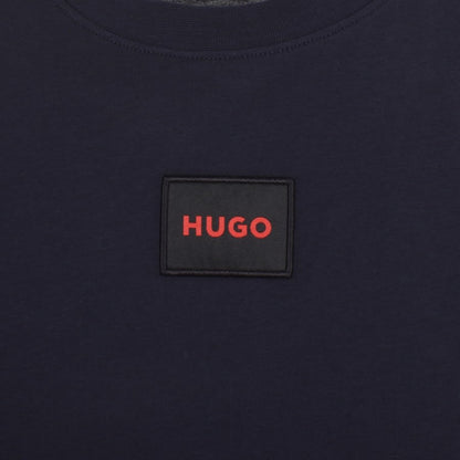 HUGO Diragolino 212 T-Shirt - 407 Navy - Escape Menswear