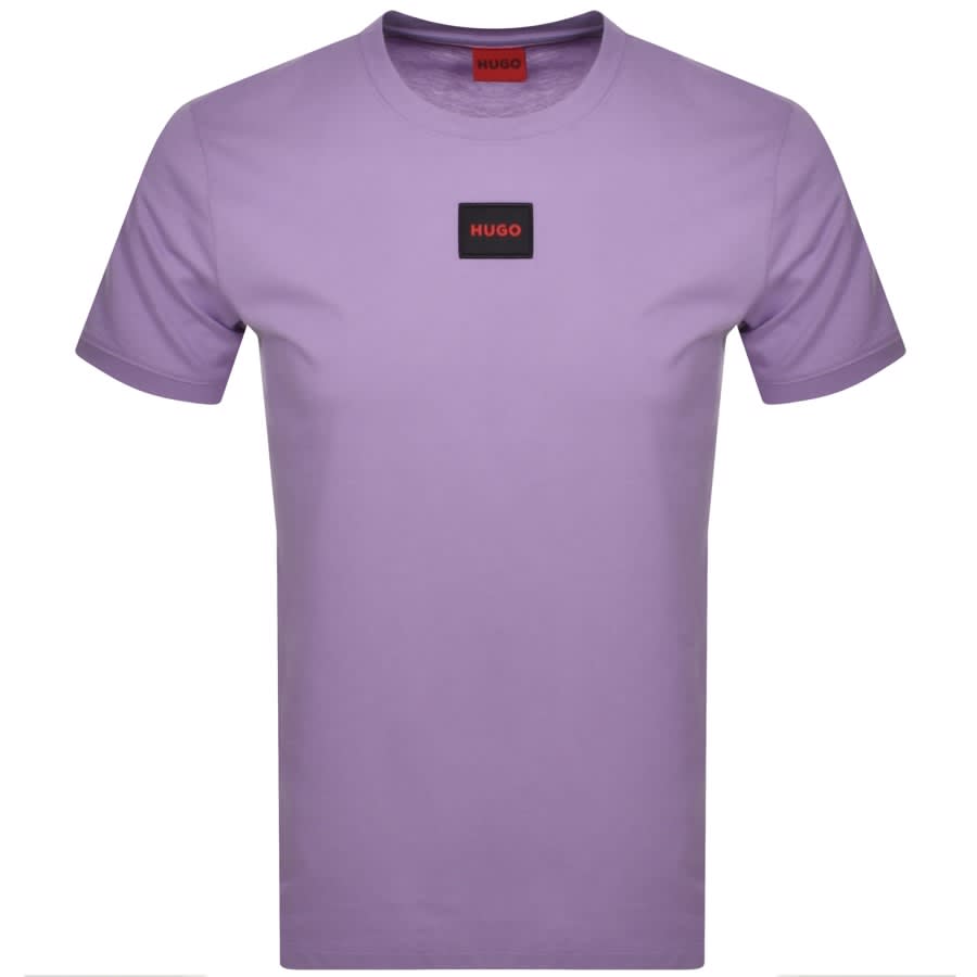 HUGO Diragolino 212 T-Shirt - 564 Dark Lilac - Escape Menswear