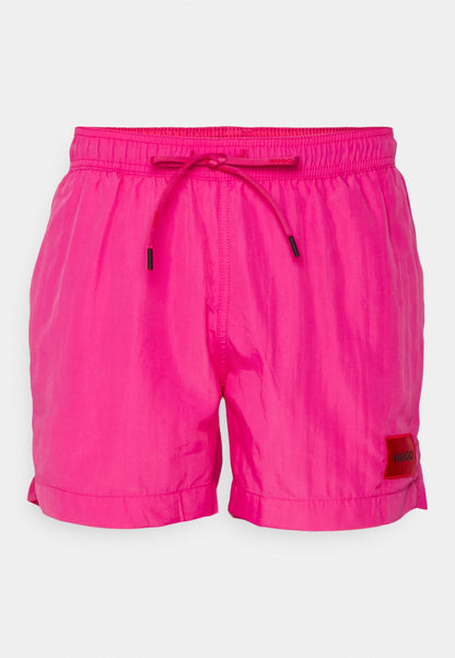 HUGO Dominica Swim Shorts - 675 Fuchsia - Escape Menswear