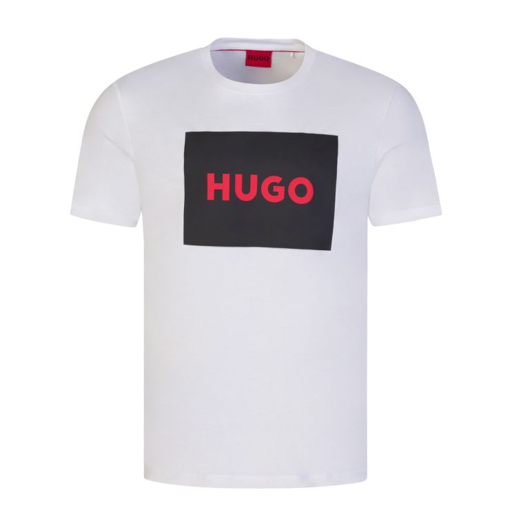HUGO Dulive222 T-Shirt - 127 White - Escape Menswear