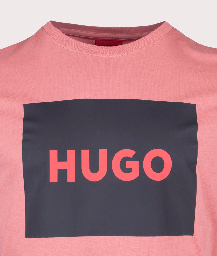 HUGO Dulive222 T-Shirt - 665 Pink - Escape Menswear
