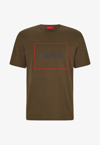 HUGO Dumex T-Shirt - 303 Khaki - Escape Menswear