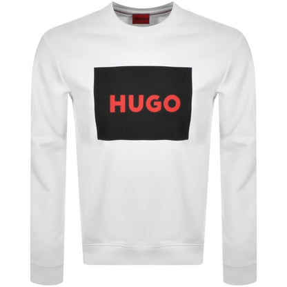 HUGO Duragol 222 Sweatshirt - 127 White - Escape Menswear