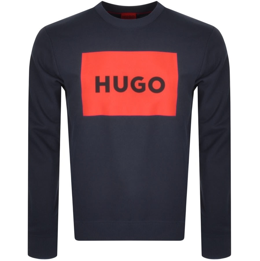 HUGO Duragol 222 Sweatshirt - 405 Navy - Escape Menswear