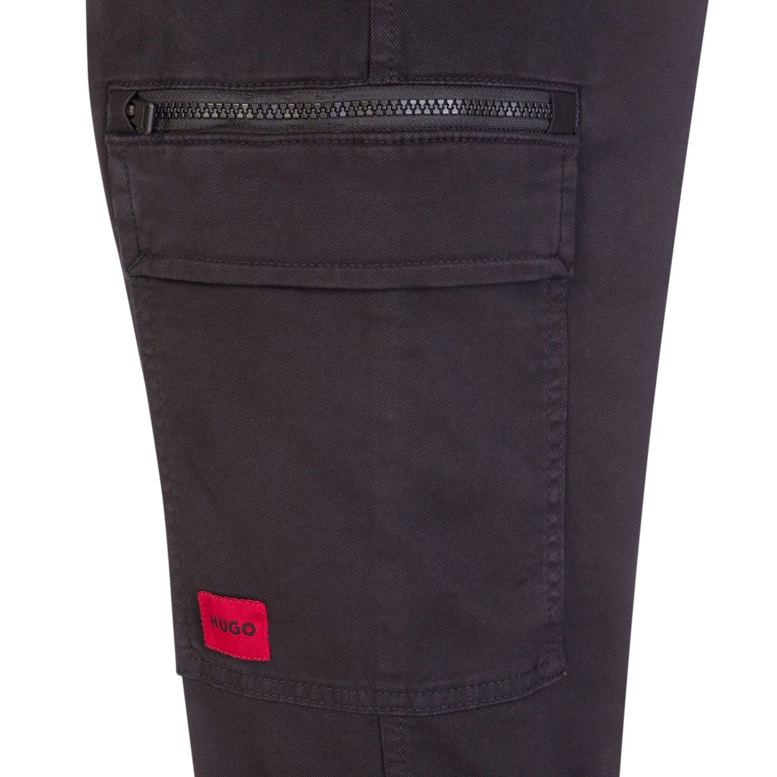 Hugo Gilian231D Cargo Trouser - 001 Black - Escape Menswear