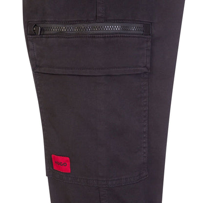 Hugo Gilian231D Cargo Trouser - 001 Black - Escape Menswear