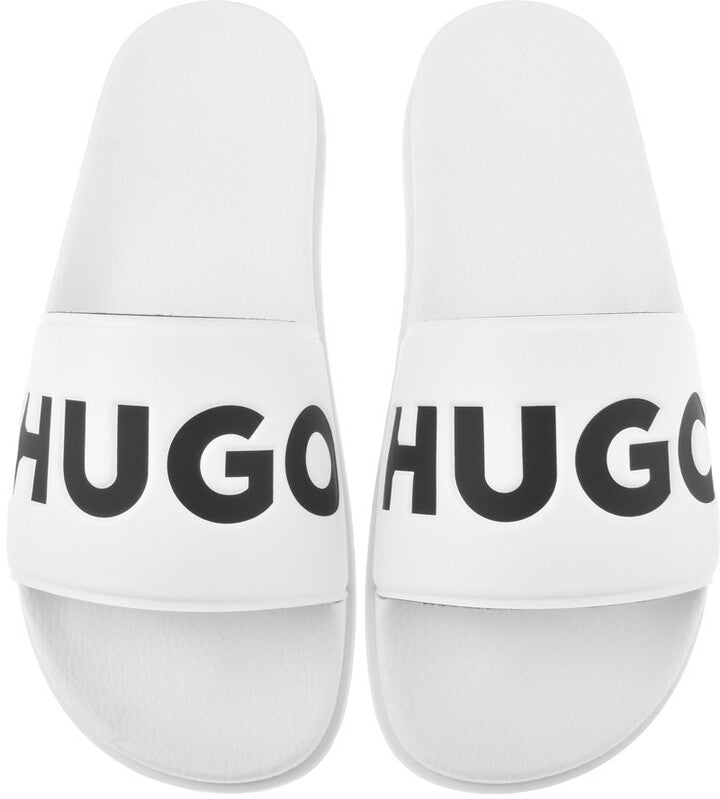 HUGO Match Sliders - 120 White - Escape Menswear